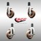 Service Caster 4 Inch 316SS High Temp Glass Filled Nylon 1-5/8 Inch Stem Caster Brake SCC, 2PK SCC-SS316EX20S414-GFNSHT-2-TLB-2-158 - alternate 2